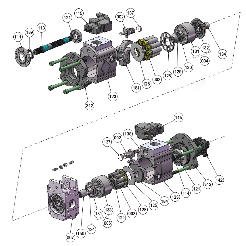  K3V112DT K3V140 K3V180 K3V63 K3V280 K5V140 K5V160 K5V200 K5V212 K5V80 K7V125 K7V140 K7V63 Hydraulic Spare Parts